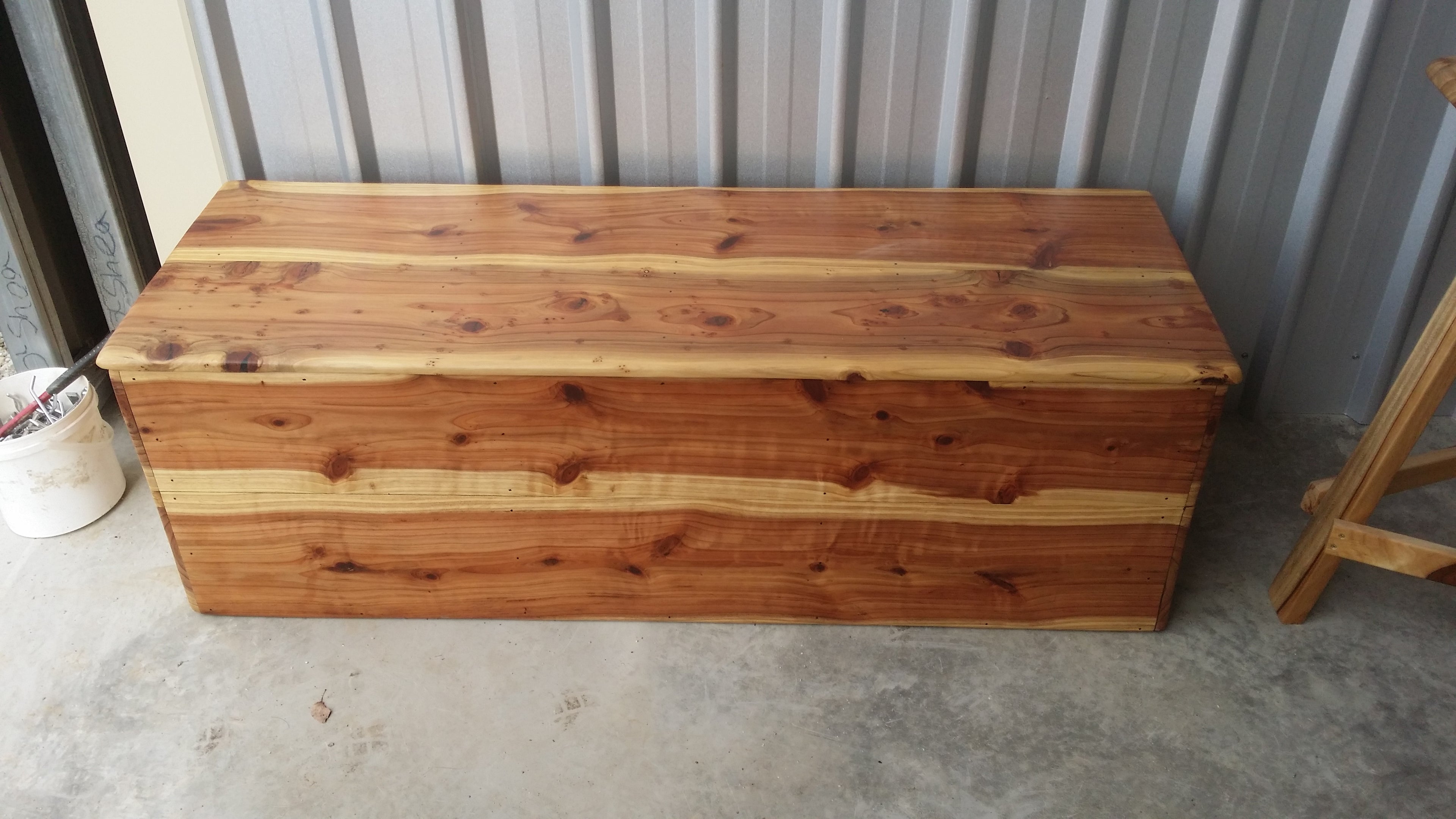 Californian Redwood Blanket Box