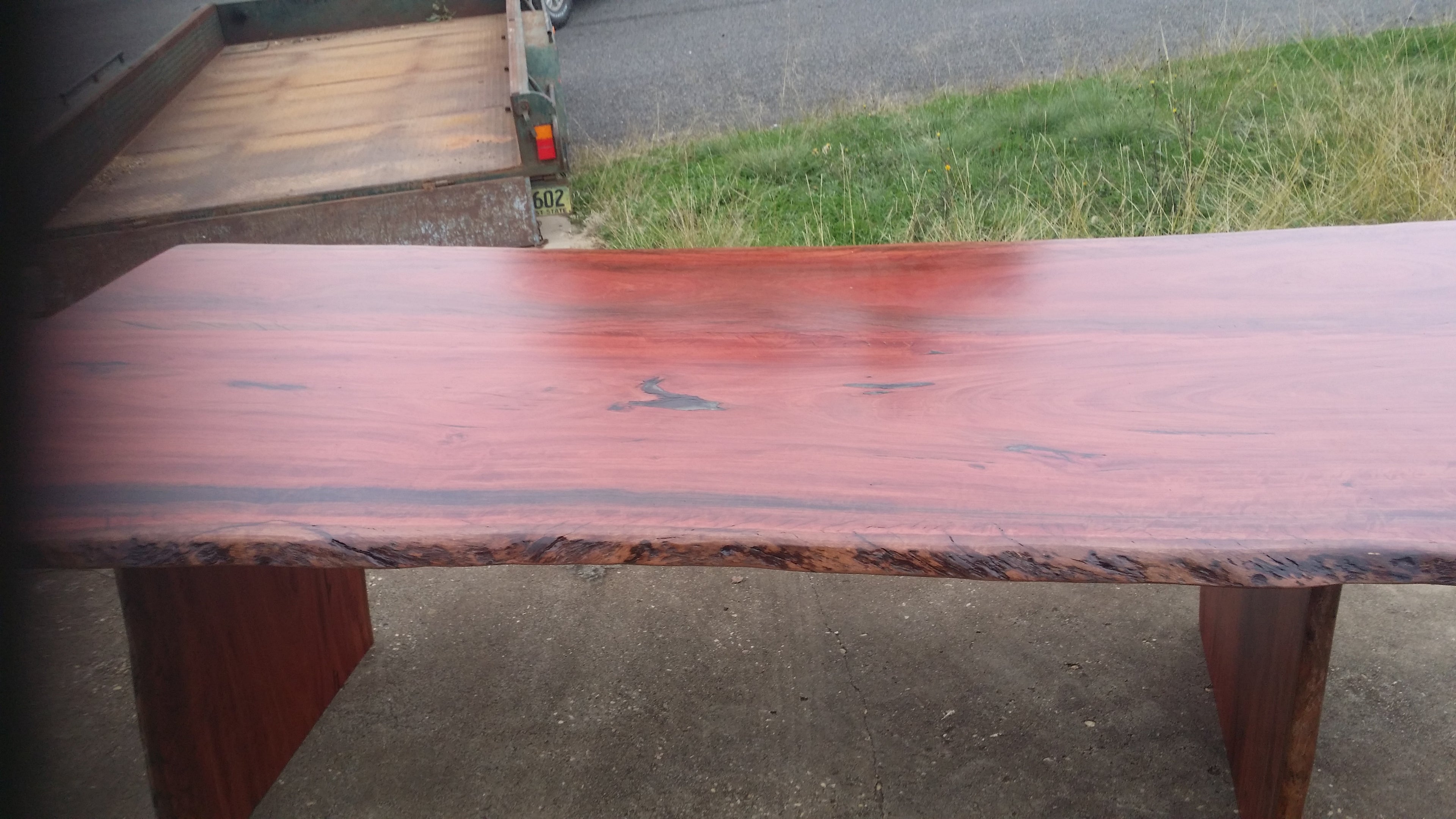 Handcrafted Redgum Slab Table