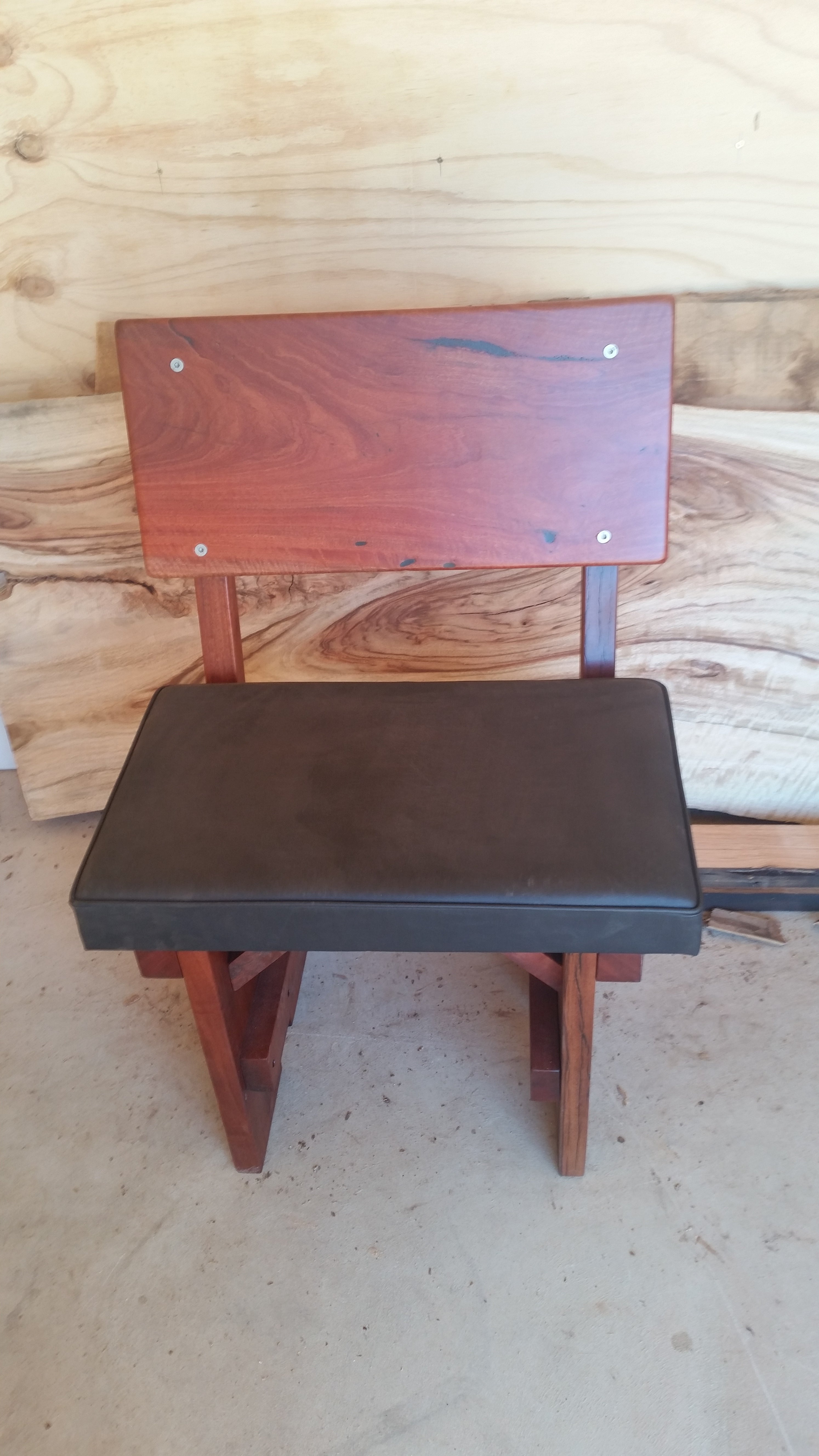 Solid Slab Redgum Bench Seat
