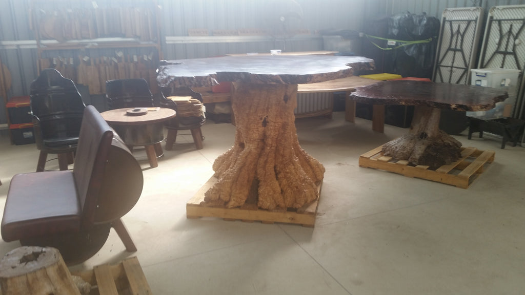 Redgum Burl Bar Table with Mallee Stump Base