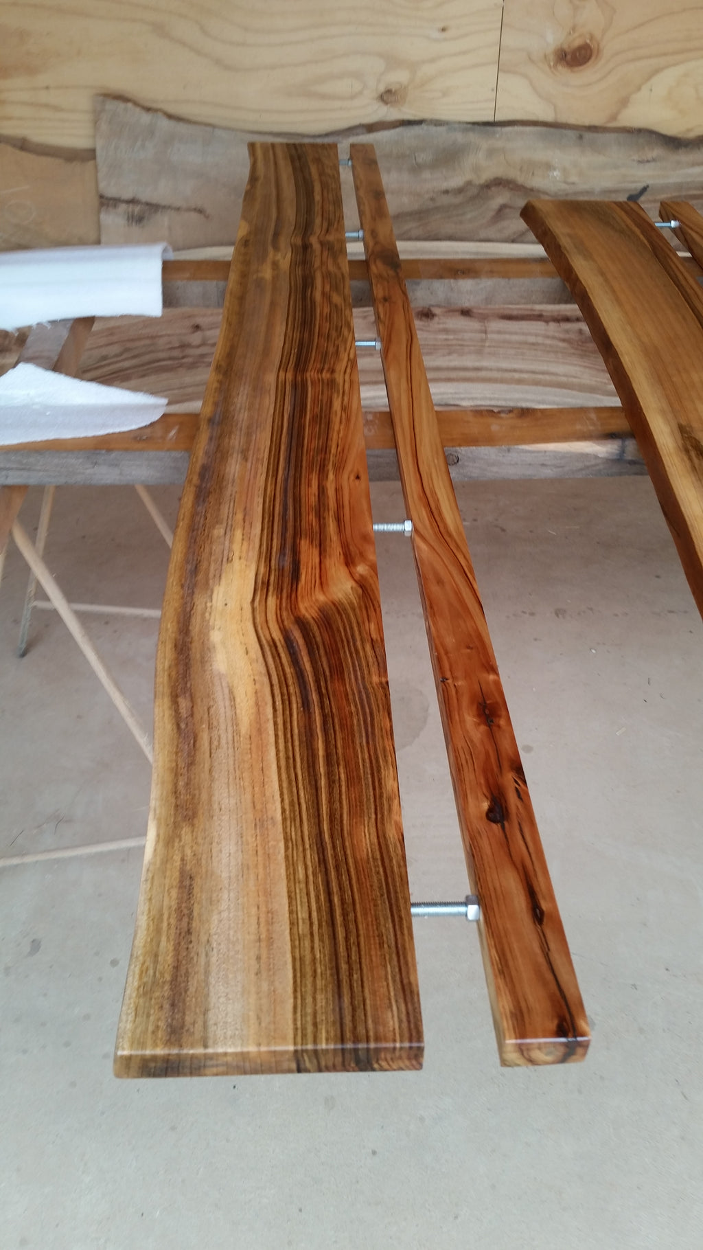 Camphor Laurel Floating Shelves