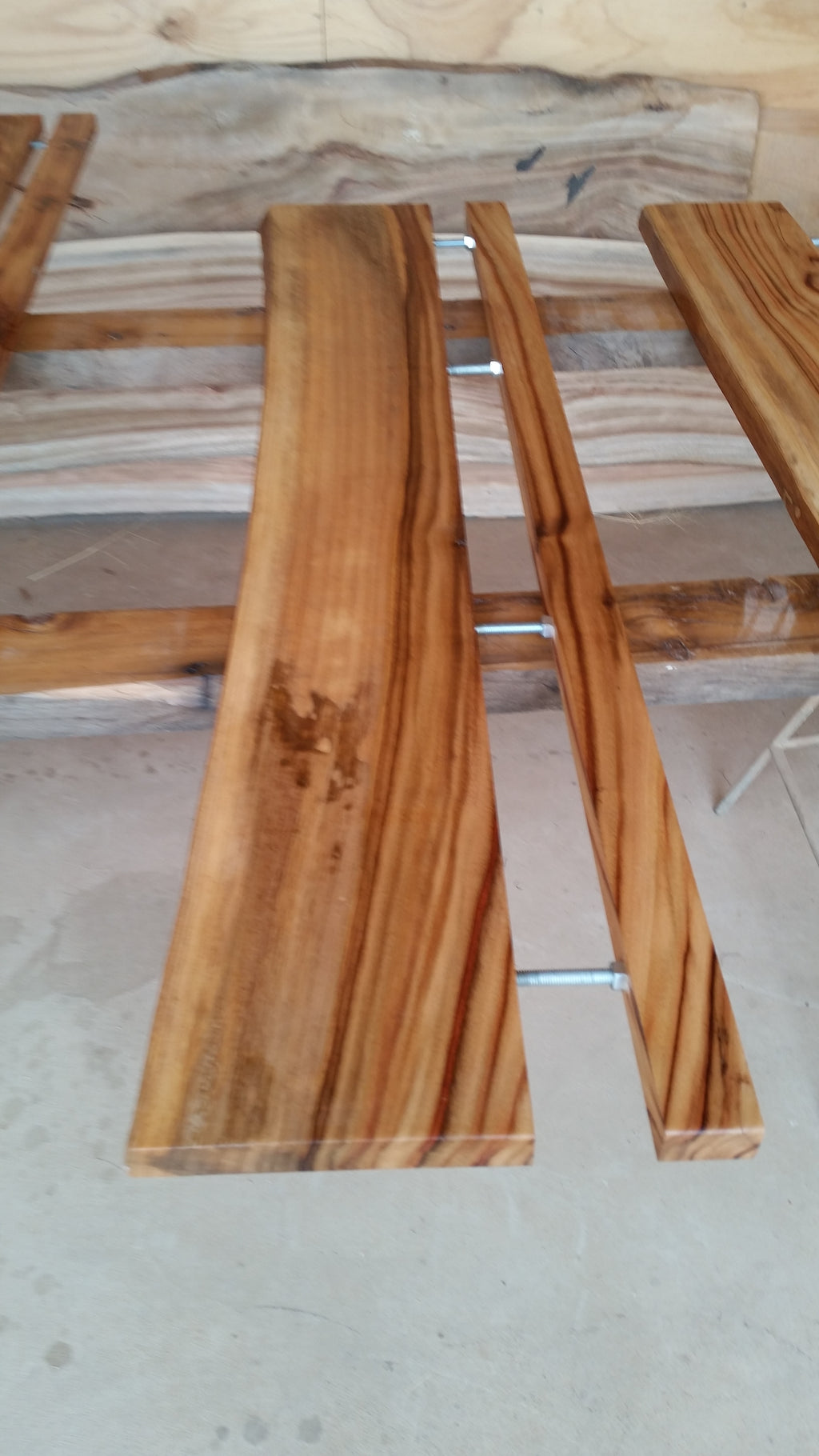 Camphor Laurel Floating Shelves