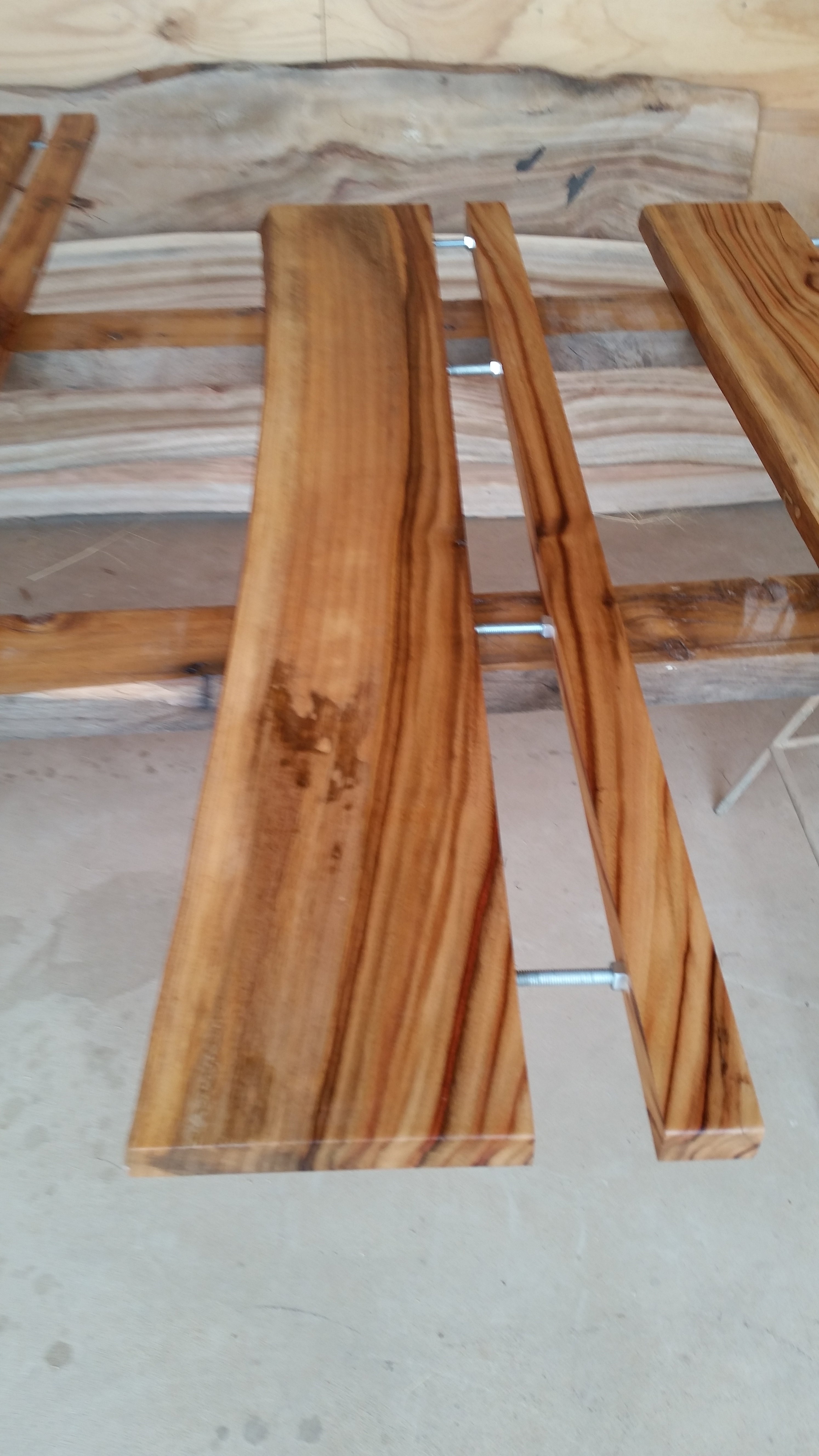 Camphor Laurel Floating Shelves