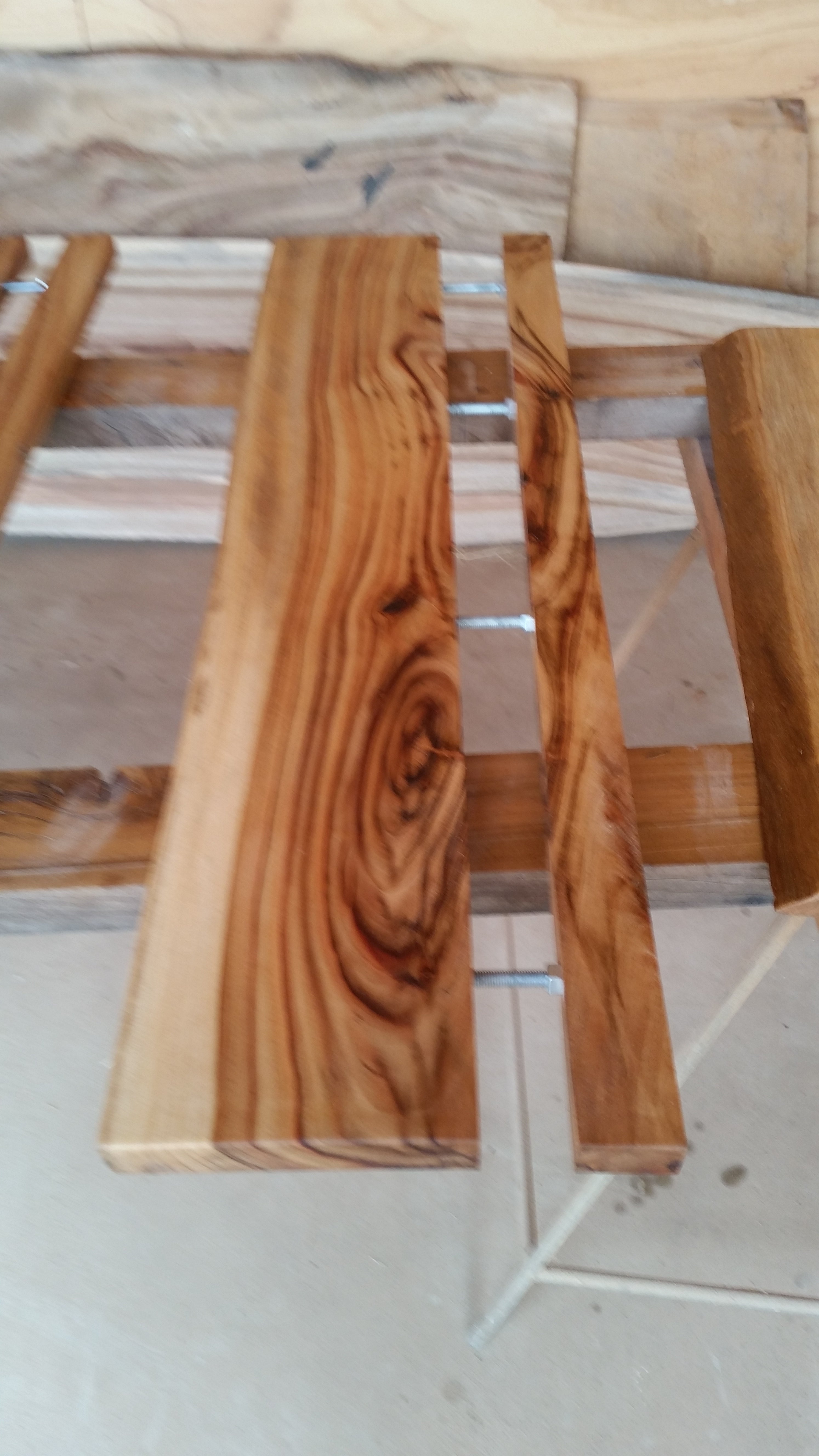 Camphor Laurel Floating Shelves