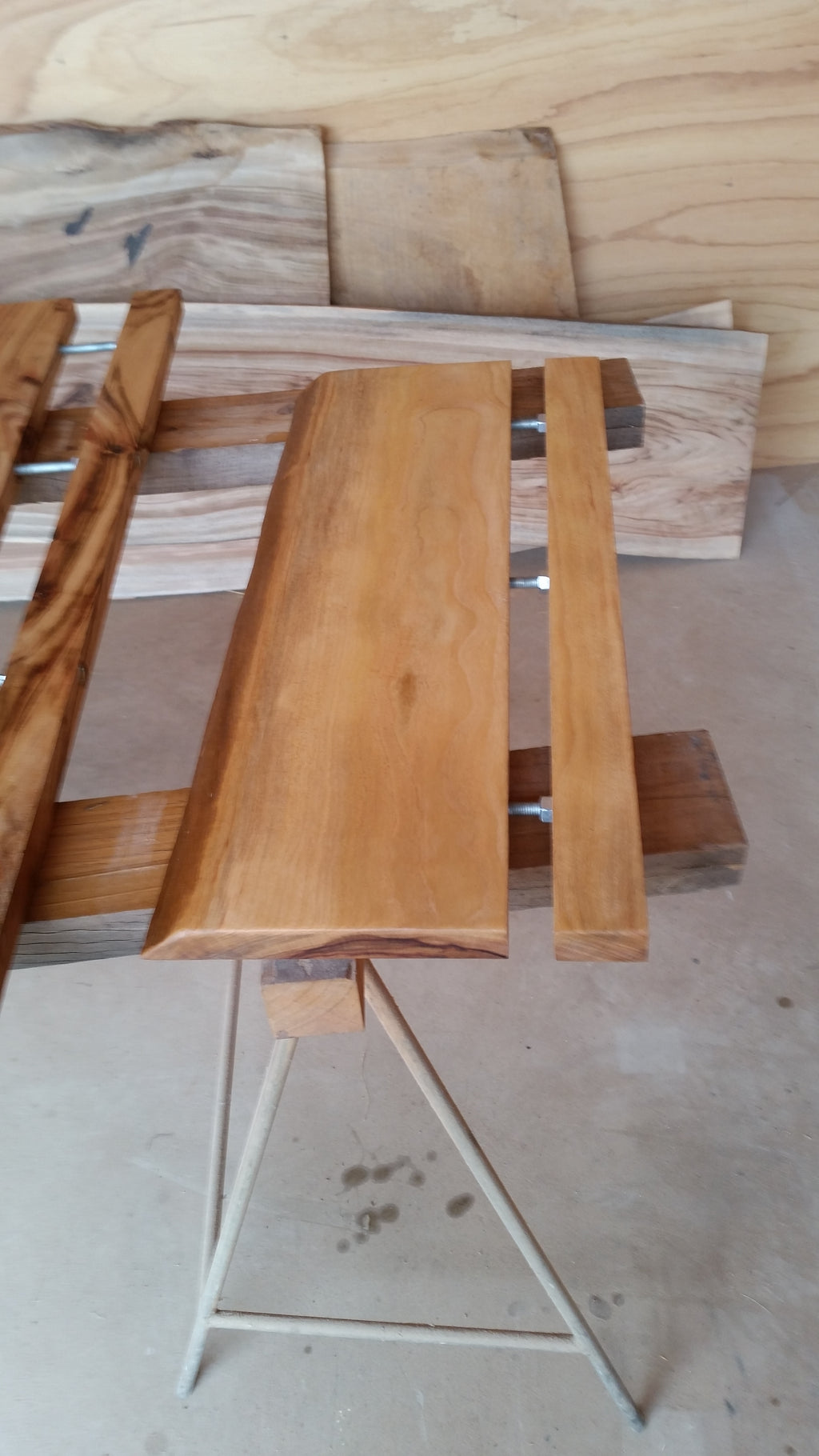 Camphor Laurel Floating Shelves