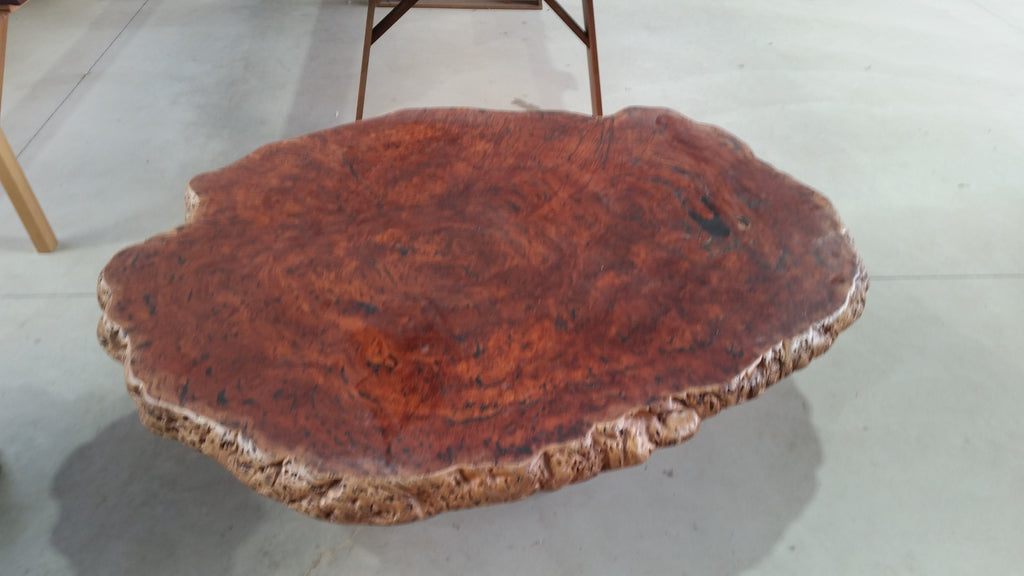 Redgum Burl Coffee Table with Mallee Stump Base