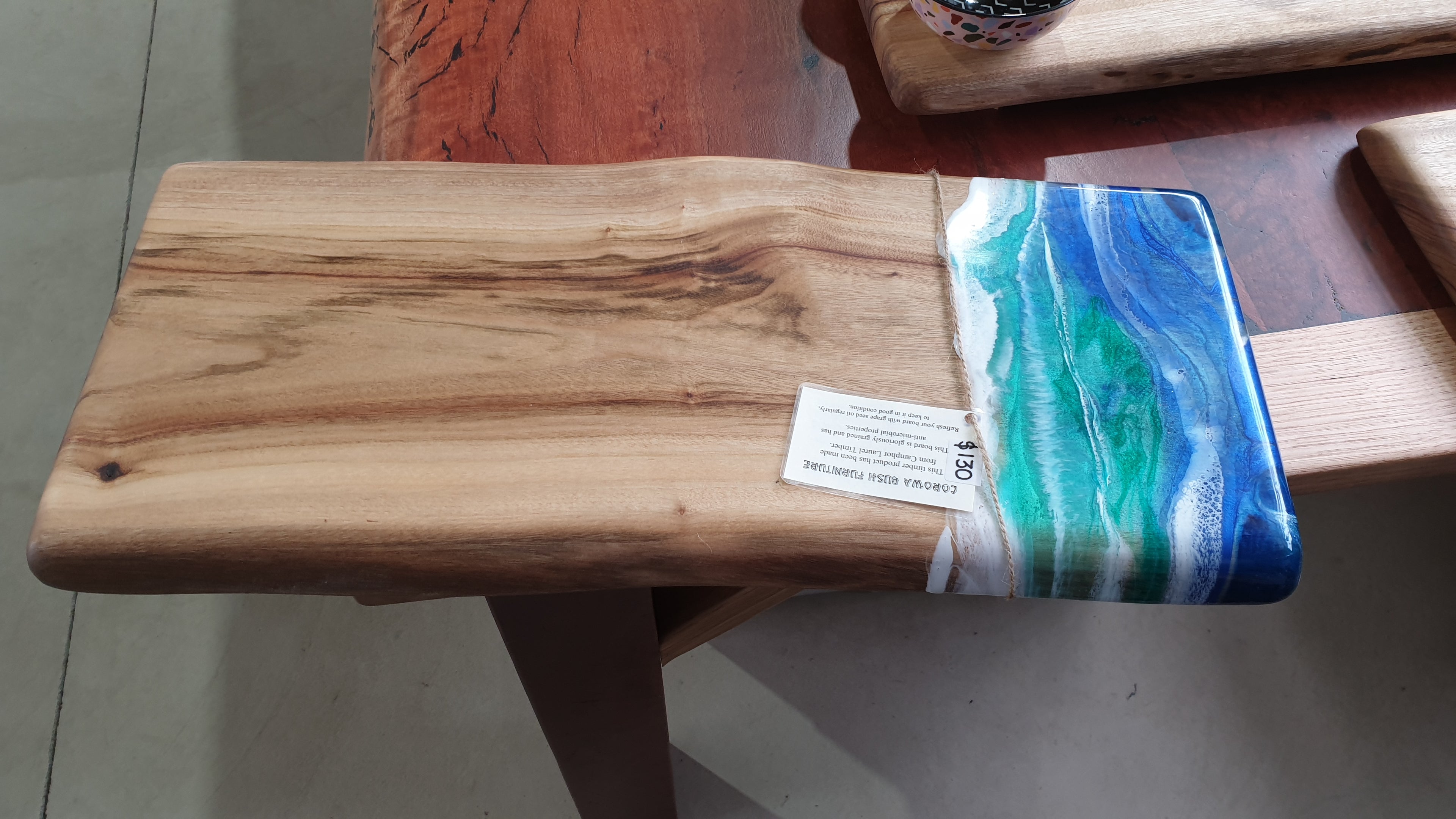 Camphor Laurel and Resin Cutting Boards