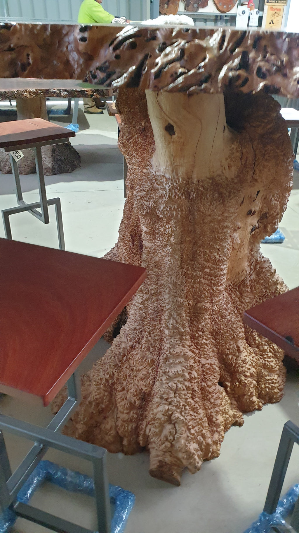 Redgum Burl Bar Table with Mallee Stump Base