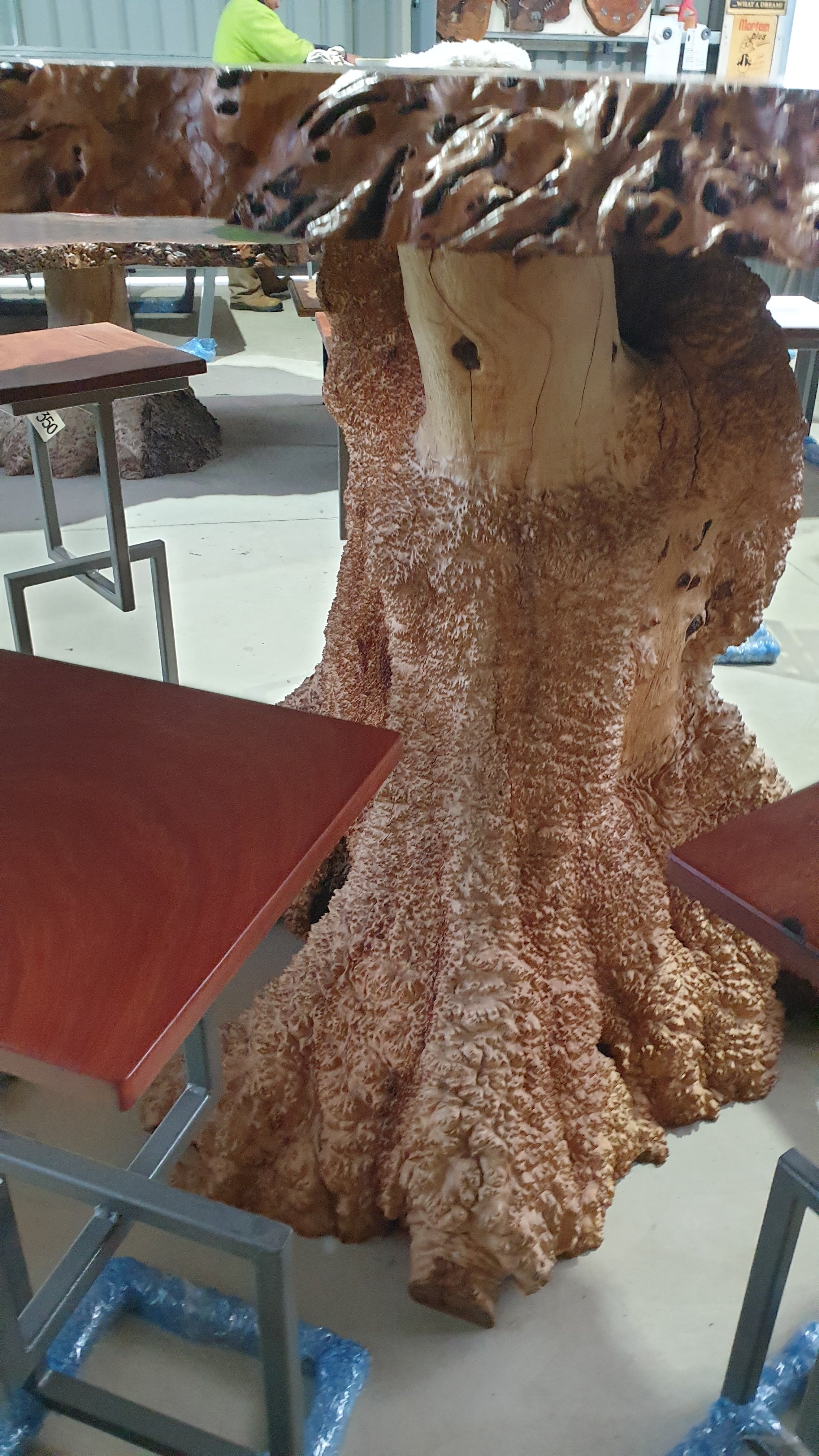 Redgum Burl Bar Table with Mallee Stump Base
